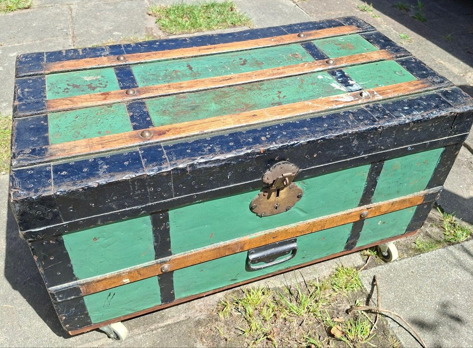 Oude dekenkist., Ophalen, Minder dan 50 cm, Gebruikt, 50 tot 100 cm