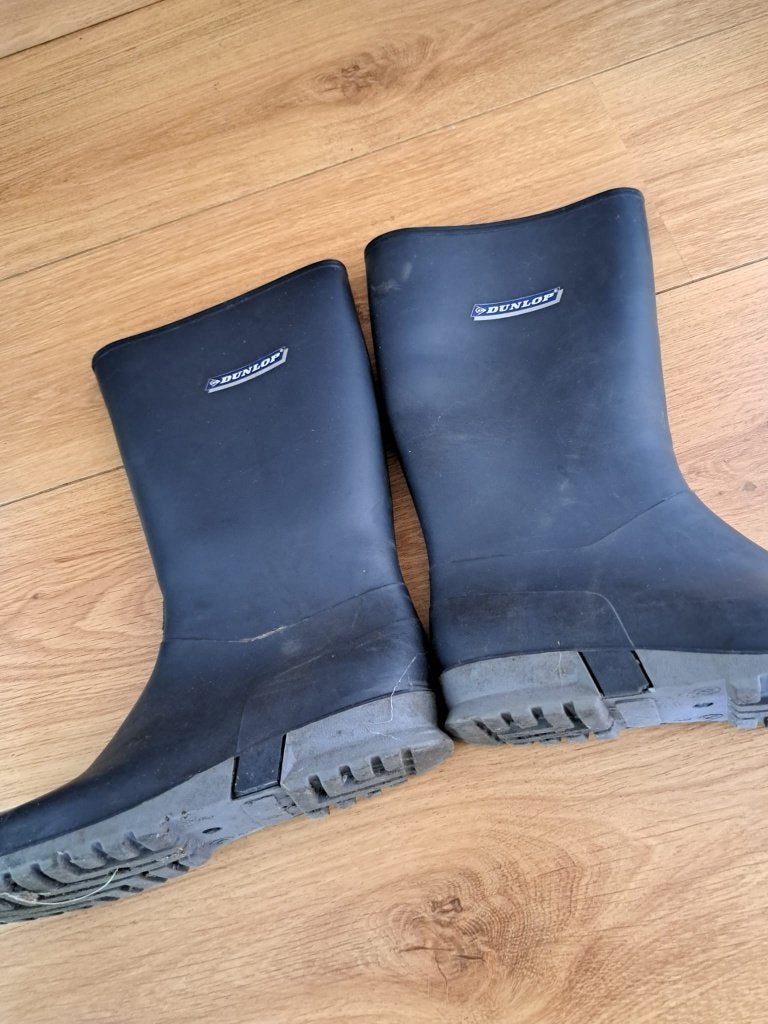 Dunlop regenlaarzen 38, Tuin en Terras, Werkkleding, Gebruikt, Dames, Heren, Laarzen, Ophalen of Verzenden
