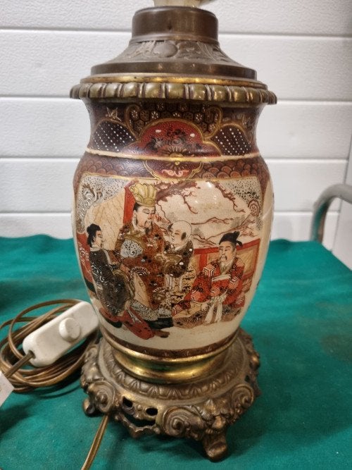 lampenvoet satsuma vintage antiek, Ophalen of Verzenden, 'T Olde Gre-j, Info@toldegrej.nl, Endepoelstraat 20f Didam