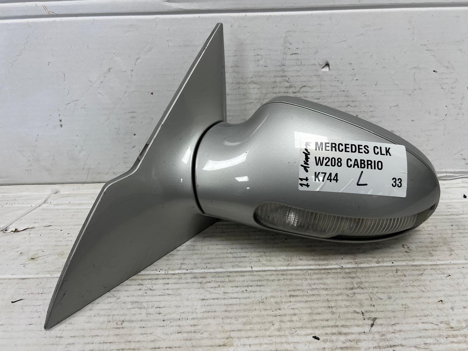 Mercedes CLK W208 Zilver 744 Buitenspiegel Links 1997-2002, Auto-onderdelen, Gebruikt, Mercedes-Benz AG, Mercedes-Benz, Ophalen of Verzenden