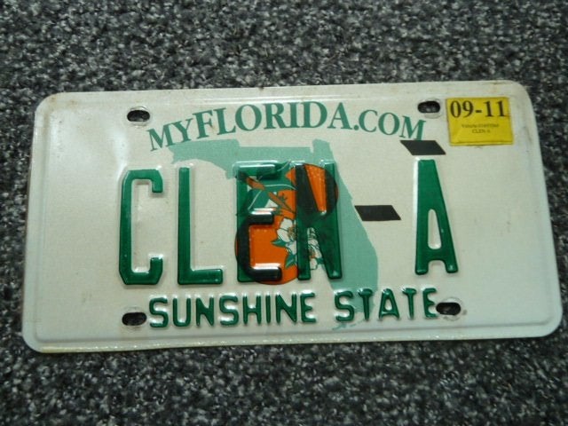 Kentekenplaat licenseplate Florida Sunshine State 1 USA, Verzenden, Gebruikt, Auto's