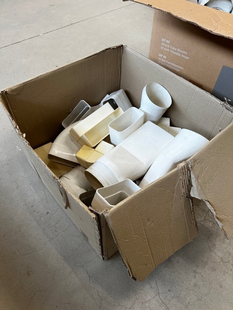 Partij kunststof ventilatiekanalen / afzuigbuizen, Ophalen, Zo goed als nieuw, Ventilator en Afzuiger