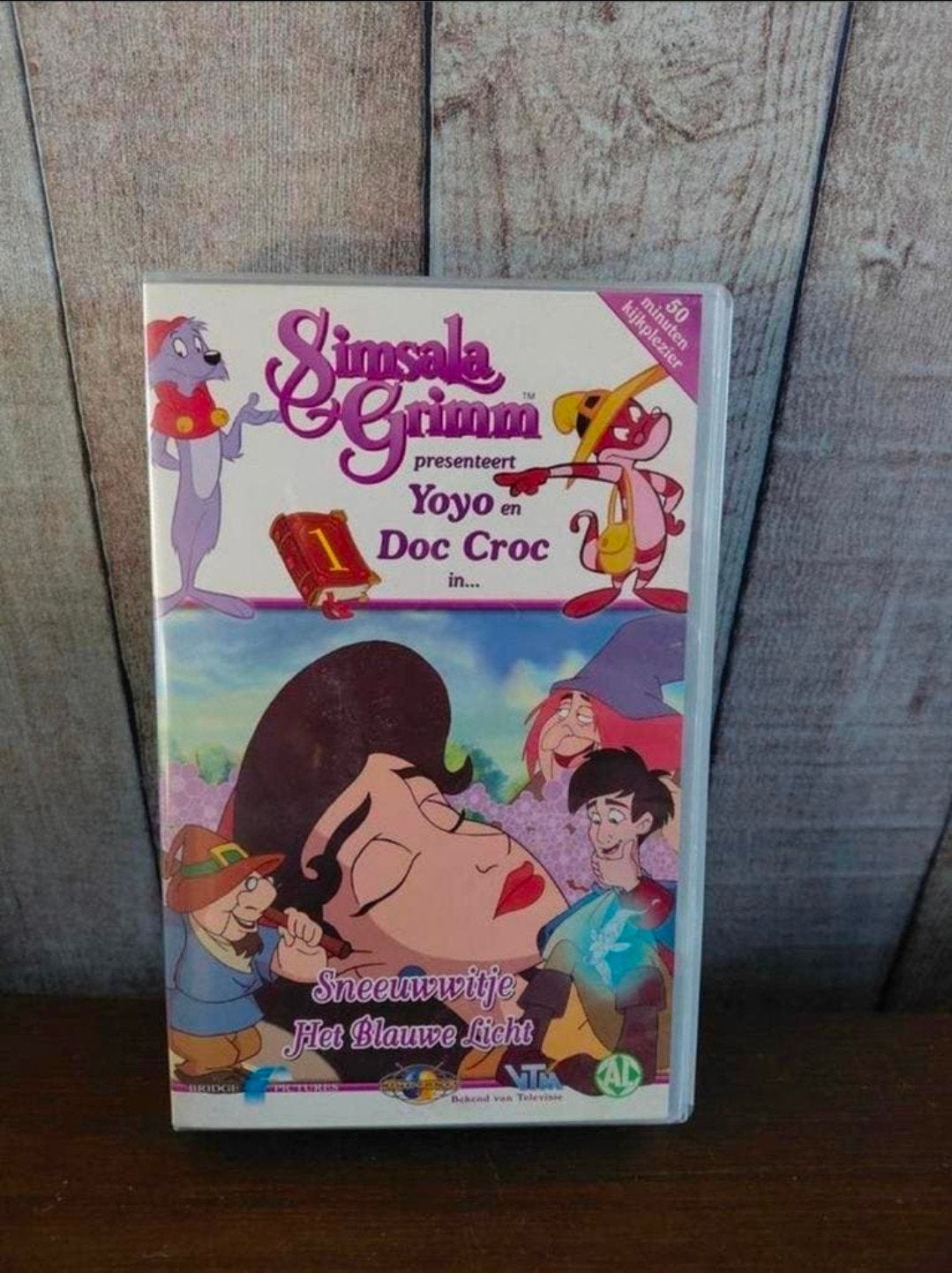 Simsala Grimm Videoband 1 Sneeuwwitje., Cd's en Dvd's, VHS | Kinderen en Jeugd, Alle leeftijden, Ophalen of Verzenden