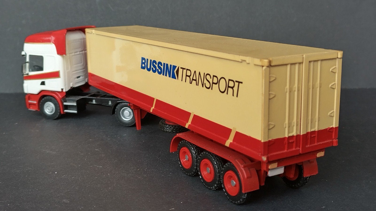 Scania 144 Bussink transport Ulft 1:50 Lion Car Pol, Verzenden, ., Zo goed als nieuw, Lion