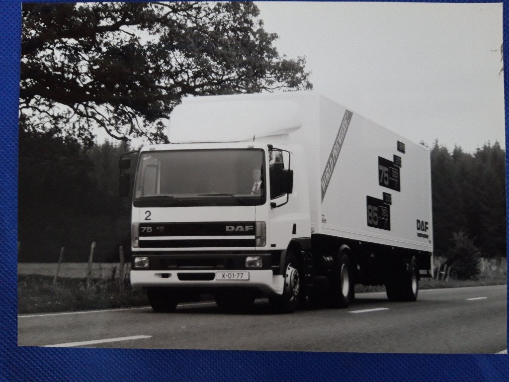 persfoto DAF 75 met Citytrailer DAF Demo, Ophalen of Verzenden, Zo goed als nieuw, Auto's