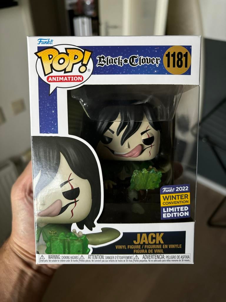 Funko Pop! Black Clover Jack 1181 Winter Convention LE, Ophalen of Verzenden, Nieuw