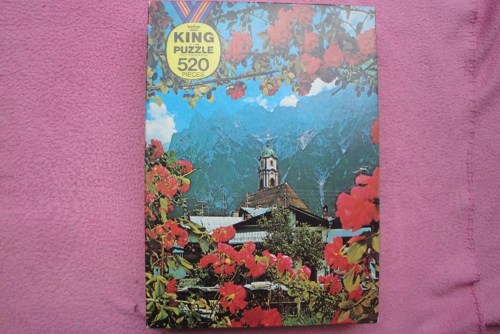 KING JIG SAW FULLY INTERLOCKING PUZZLE 520st.voor 1.95euro, Ophalen of Verzenden, 500 t/m 1500 stukjes, Gebruikt, Legpuzzel