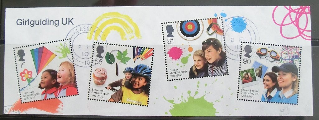 Girlguiding blok gest, Ophalen of Verzenden, Gestempeld