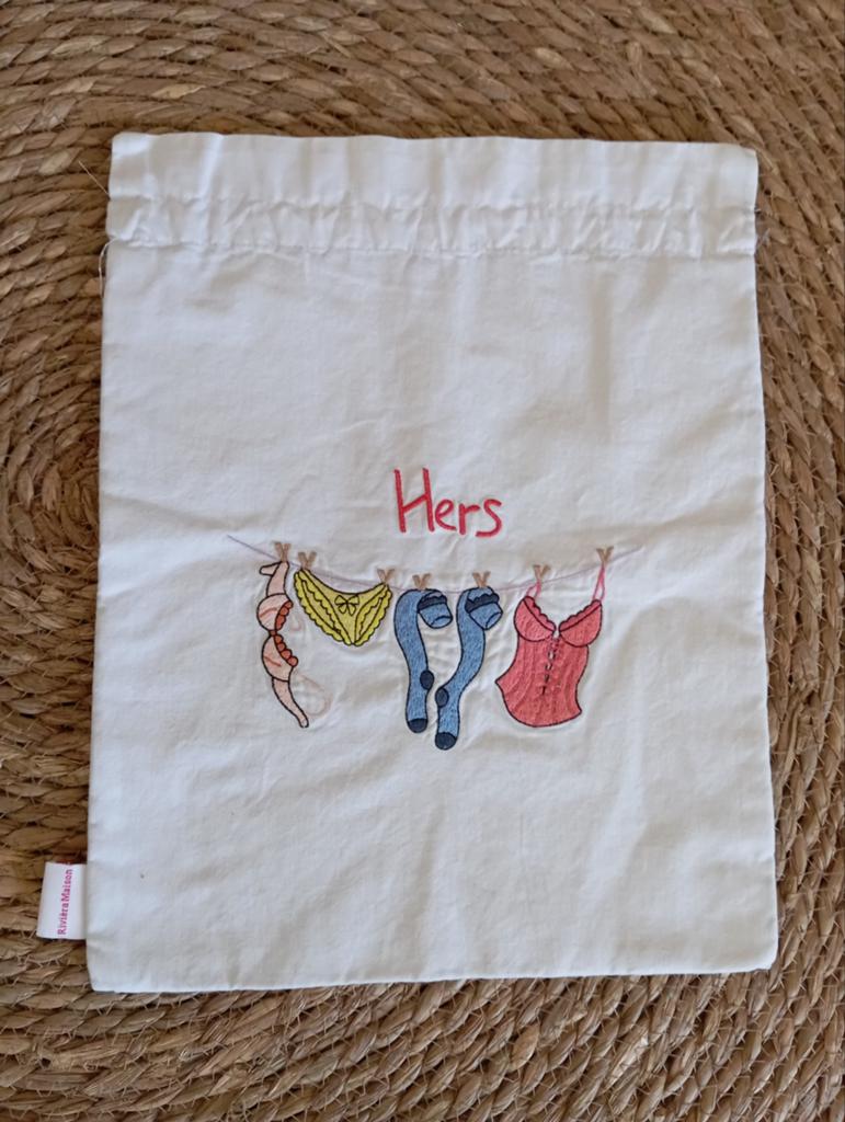 Riviera Maison tasje 'Hers' voor ondergoed/sokken, Ophalen of Verzenden