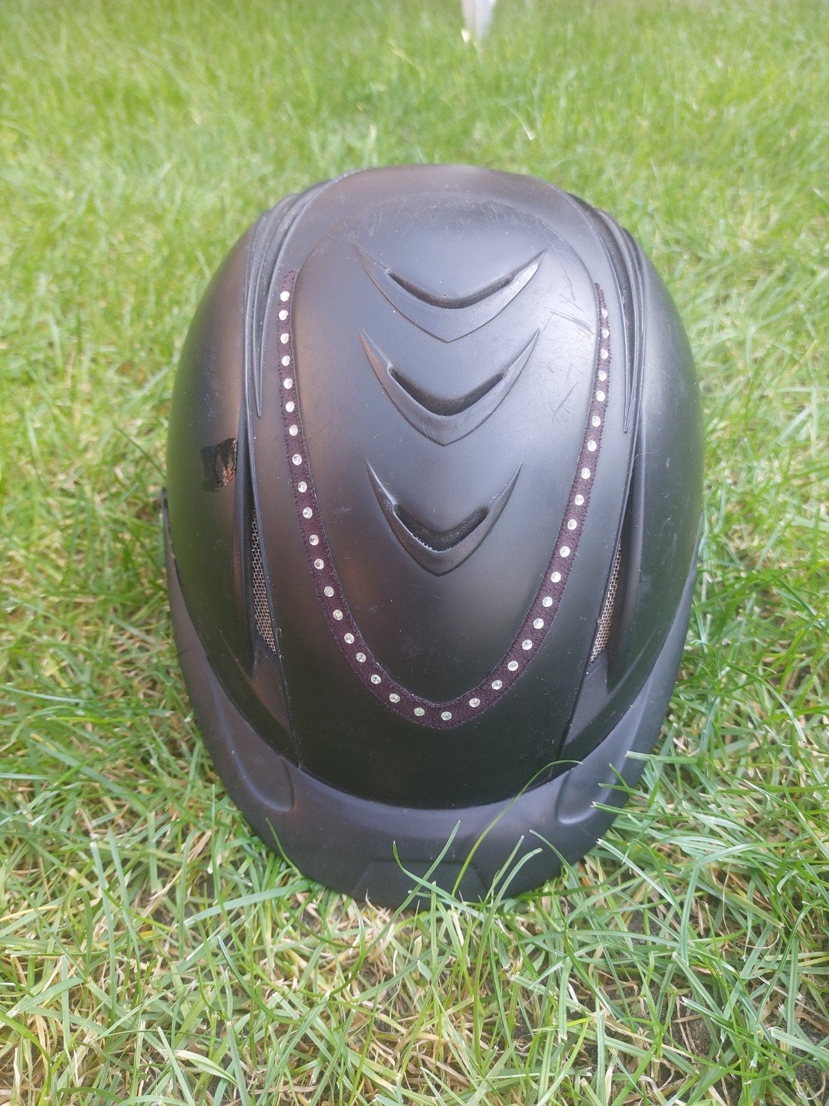Veiligheids cap paardrijden met glitter maat 48-52, Dieren en Toebehoren, Ophalen of Verzenden, Zo goed als nieuw, Dressuur