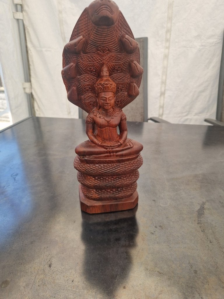 Houten buddhabeeld Japan, Ophalen of Verzenden