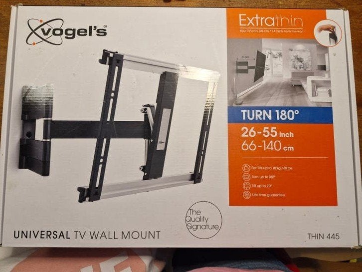 Vogel's Universele TV Muurbeugel Extra Dun 26-55 inch, Audio, Tv en Foto, Televisiebeugels, Ophalen of Verzenden, Zo goed als nieuw