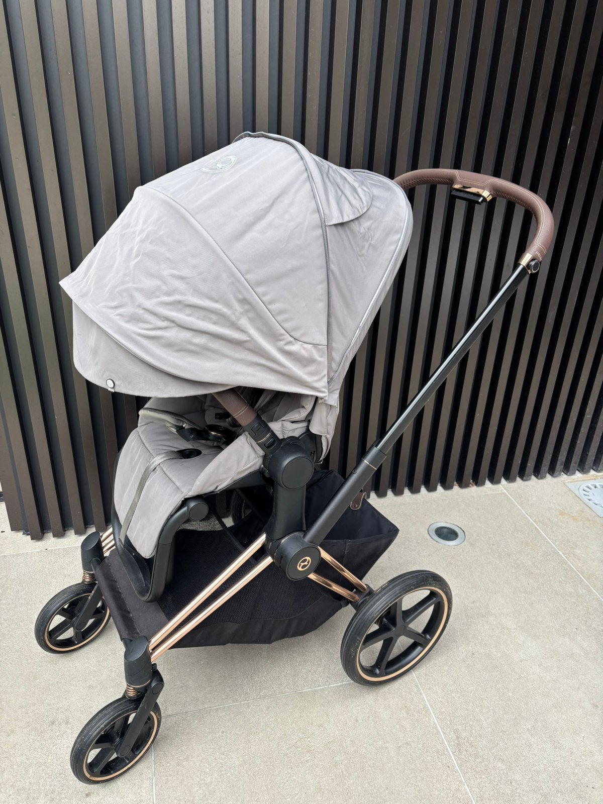 Cybex kinderwagen set, Ophalen, Zo goed als nieuw, Roze, Voetenzak