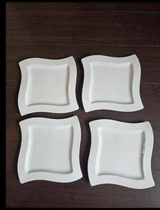 Villeroy&Boch dinerborden wit 4 stuks, Ophalen, Villeroy & Boch, Zo goed als nieuw, Bord(en)