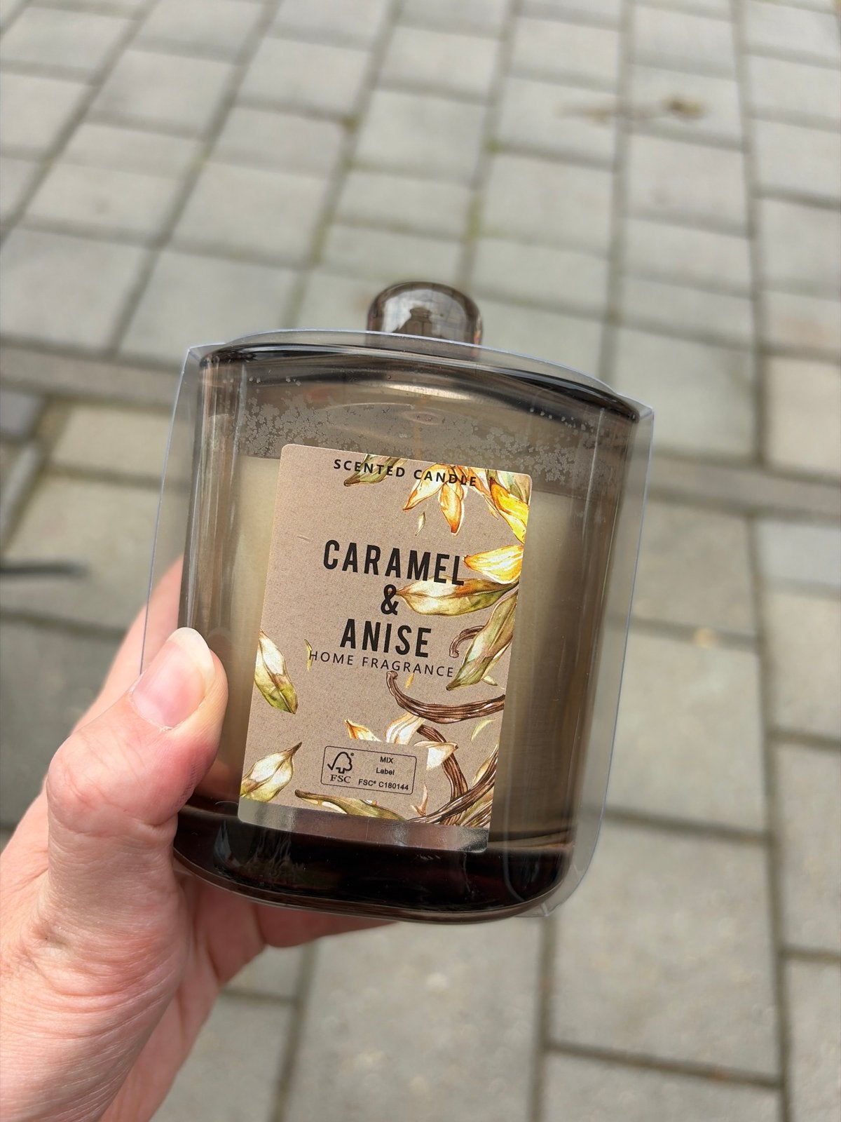 Geurkaars Caramel & Anise Home Fragrance, Ophalen, Bruin, Nieuw, Glas