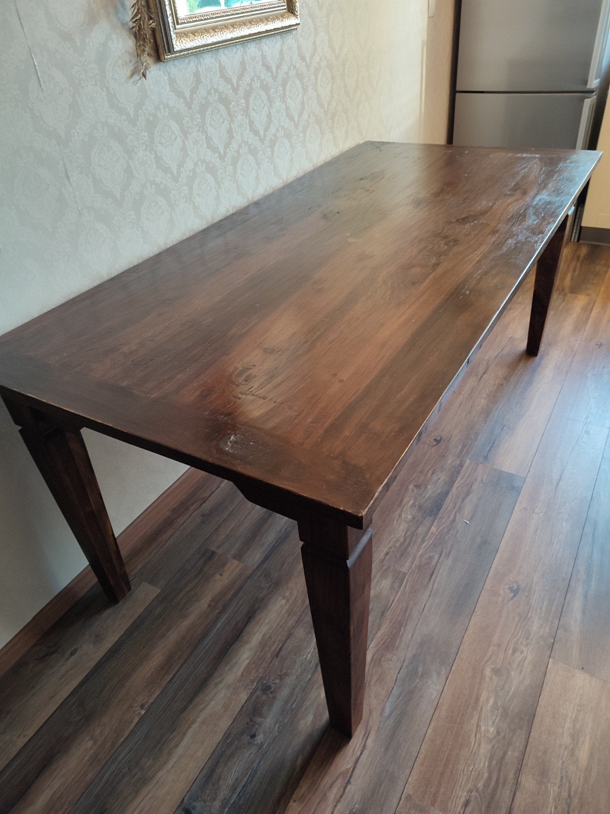 Eettafel koloniaal 190x90cm, Huis en Inrichting, Ophalen, Gebruikt, Koloniaal, Teakhout
