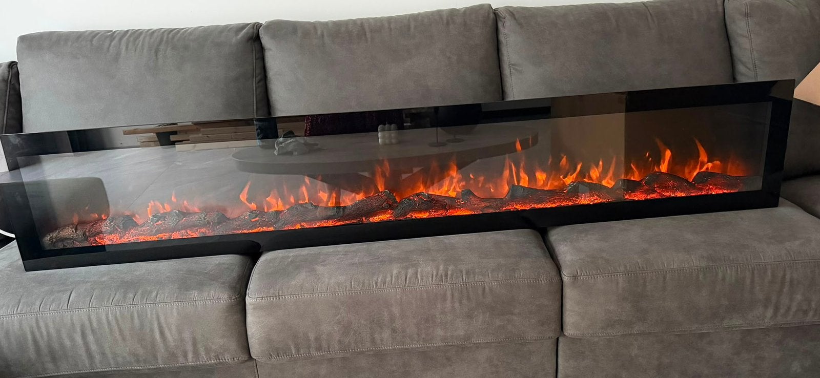 elektrische sfeerhaard (183cm)~zo goed al nieuw!!, Huis en Inrichting, Ophalen, Zo goed als nieuw, Vrijstaande haard, Elektrische haard