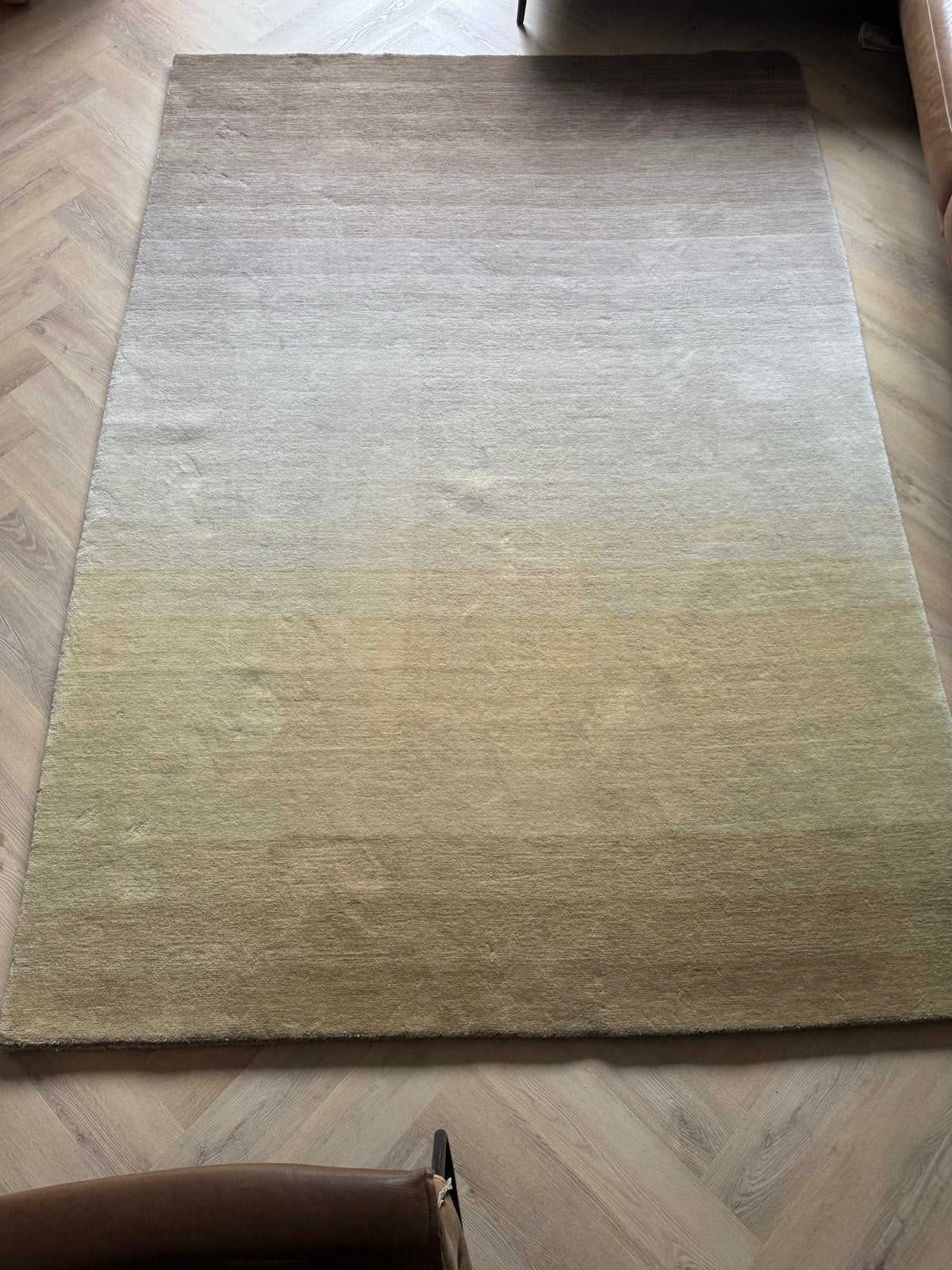 Montèl Rainbow Vloerkleed - Khaki/Groen, 200x290 cm *Nieuw*, Ophalen, 150 tot 200 cm, 200 cm of meer, Zo goed als nieuw