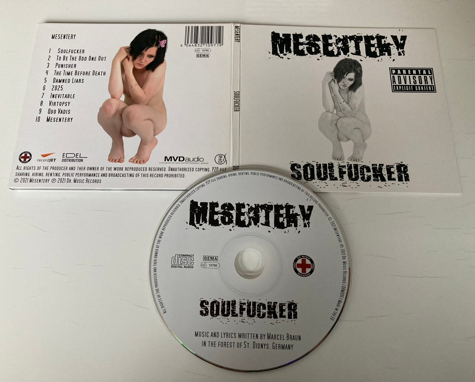 Mesentery - Soulfucker (nieuwstaat), Cd's en Dvd's, Ophalen of Verzenden, Zo goed als nieuw