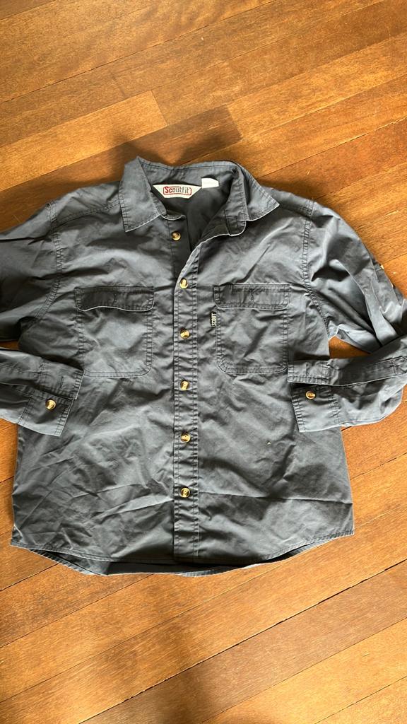 Scoutfit Scouting Kids Overhemd - Donkergrijs, Kinderen en Baby's, Kinderkleding | Maat 146, Ophalen of Verzenden, Gebruikt, Jongen of Meisje