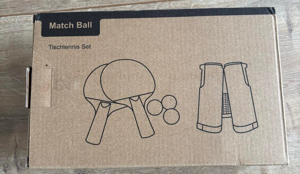 Match Ball Tafeltennis Set - Nieuw in Doos, Ophalen of Verzenden, Nieuw, Net, Batje(s) of Balletje(s)