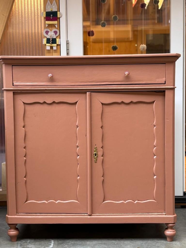 Spellenkast, boekenkast, commode, vintage kast *Suus*, Ophalen, Gebruikt, 100 tot 150 cm, Onbekend