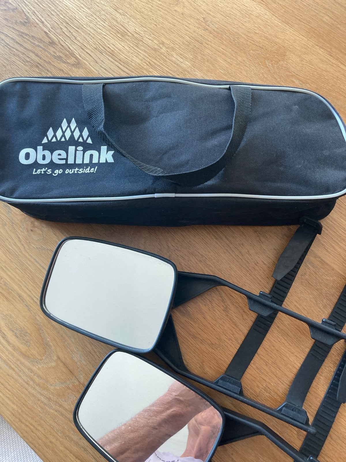 Obelink caravan spiegels - set van 2, Ophalen of Verzenden, Gebruikt, Universele onderdelen