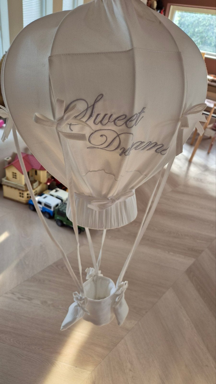 Luchtballon lamp 'Sweet Dreams' voor baby/kinderkamer, Kinderen en Baby's, Verzenden, Zo goed als nieuw, Lamp