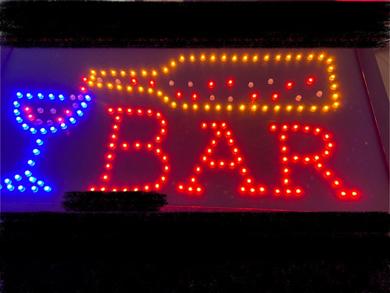 LED BAR Lichtreclame - Sfeervolle Verlichting, Ophalen, Zwart, Kunststof, Zo goed als nieuw