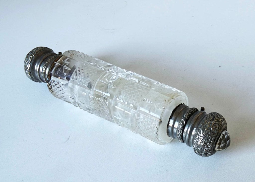 19e Eeuws , Parfumfles met Dubbele Uiteinden, Frans, Ophalen of Verzenden