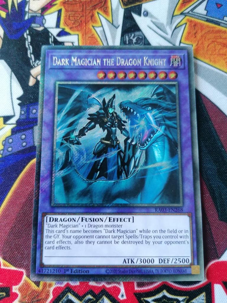 Dark Magician the Dragon Knight - Platinum Secret Rare RA03, Hobby en Vrije tijd, Verzamelkaartspellen | Yu-gi-Oh!, Ophalen of Verzenden