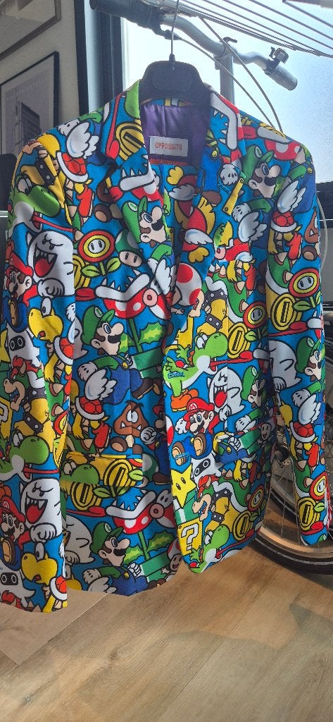 Opposuits Super Mario EU170/176, Ophalen, Zo goed als nieuw, Maat 34 (XS) of kleiner, Kostuum of Pak