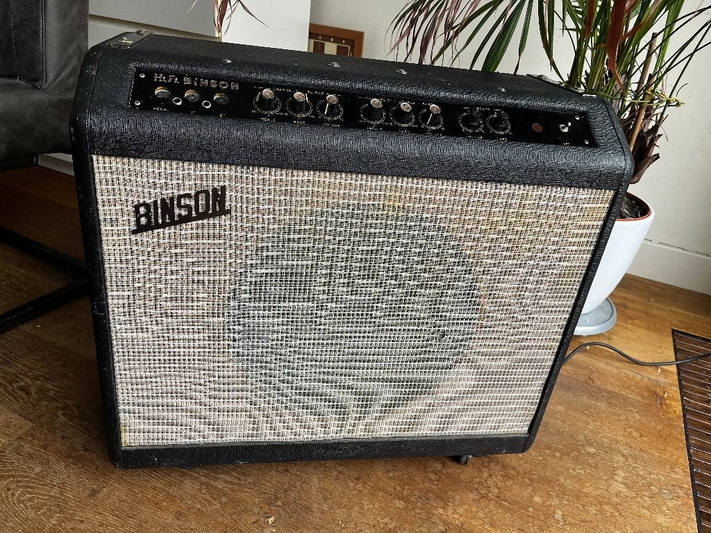 Origineel jaren 60 Binson 40W gitaar-, basversterker, Ophalen, Gebruikt, Gitaar, Minder dan 50 watt