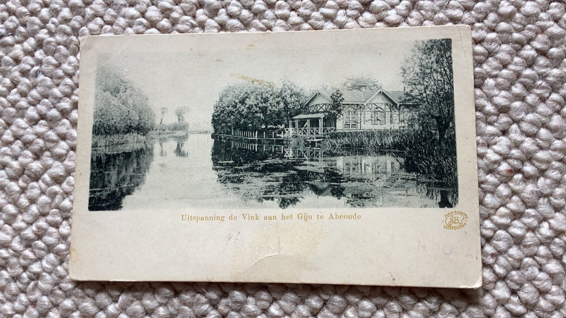Ansichtkaart Abcoude Uitspanning De Vink aan het Gijn 1900, Ophalen of Verzenden, Voor 1920, Ongelopen, Noord-Holland
