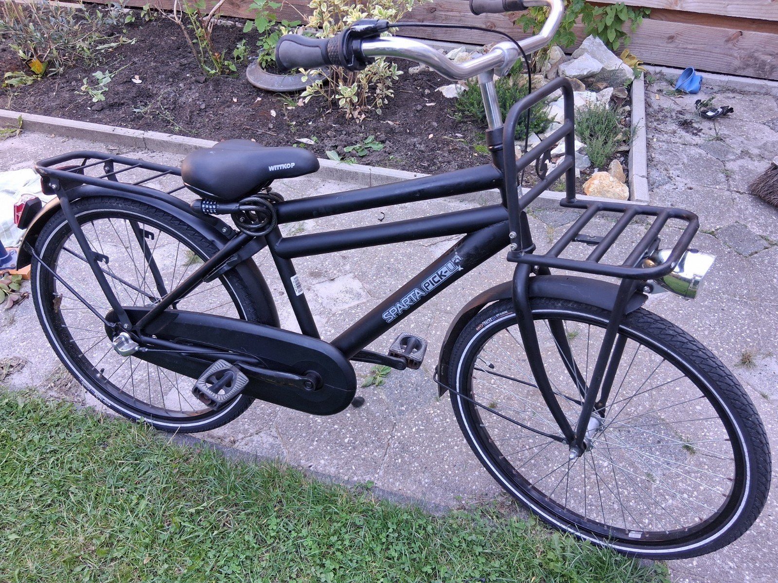 Sparta Pick-Up Fiets - Zwart, 24 inch, Terugtraprem, Sparta, Gebruikt, Ophalen