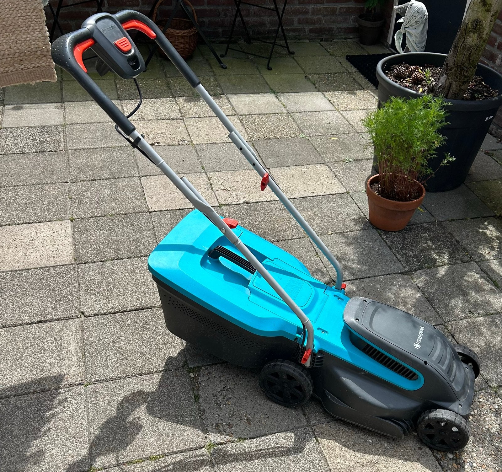Gardena Elektrische Grasmaaier, Tuin en Terras, Grasmaaiers, Ophalen, Cirkelmaaier, Gebruikt, Elektrische grasmaaier