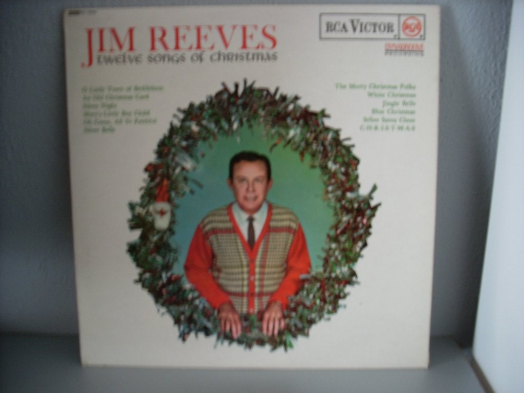 2 x Kerst LP Jim Reeves, Inclusief binnenhoes, Verzenden, Zo goed als nieuw, 12 inch