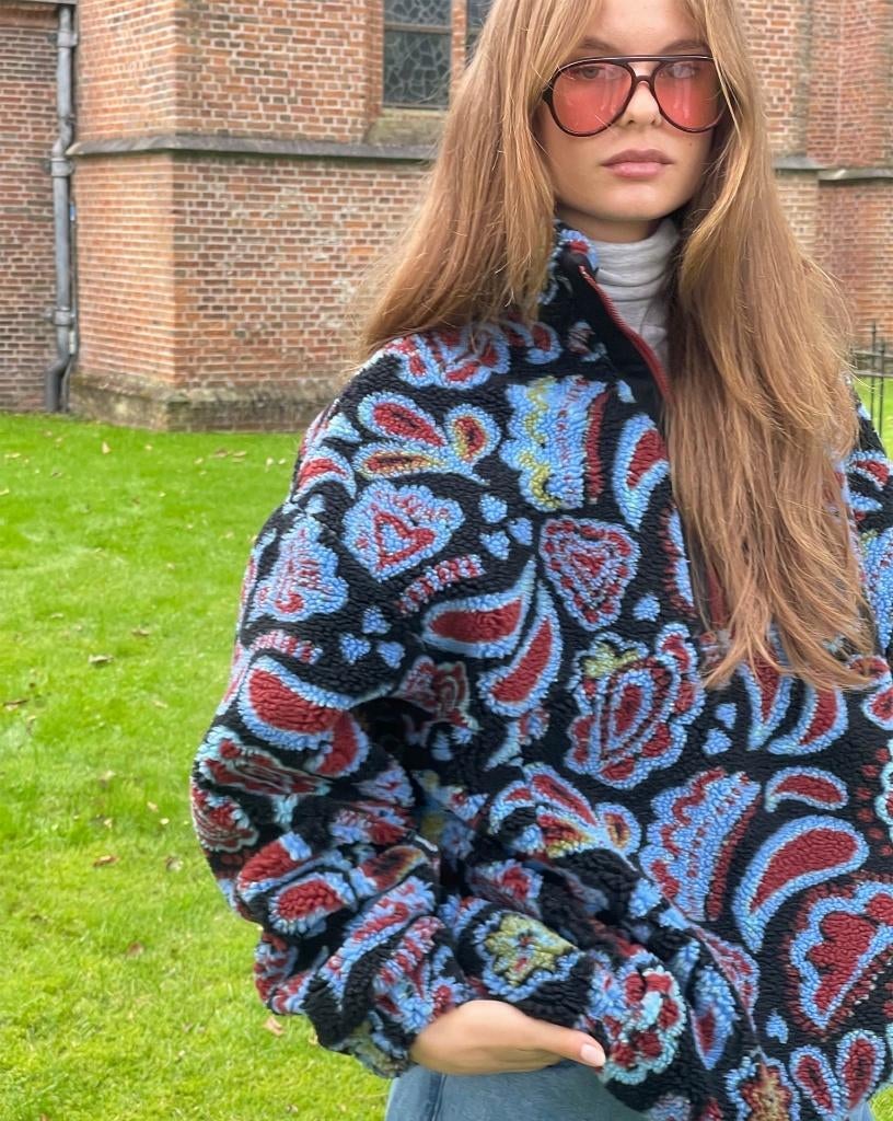 Stieglitz teddy anorak xs/s, Blauw, Stieglitz, Ophalen of Verzenden, Zo goed als nieuw