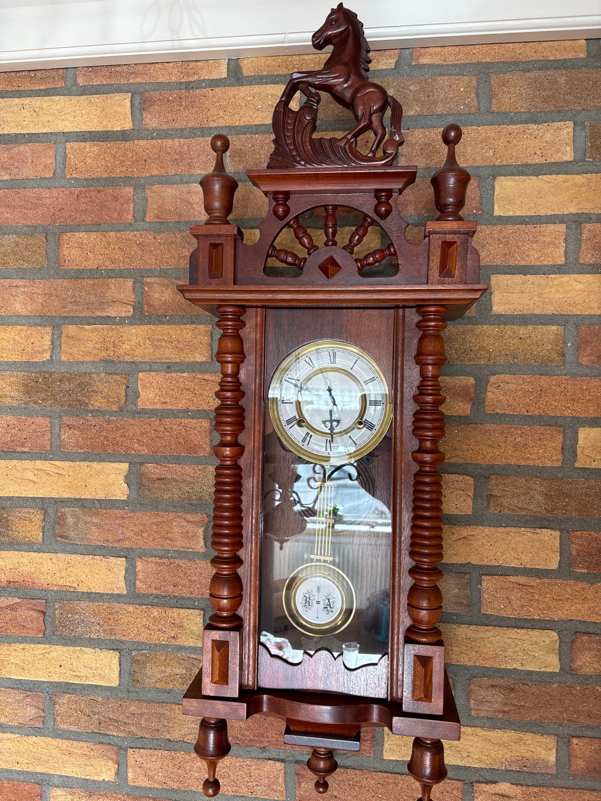 Antieke wandklok (paardjesklok), Ophalen of Verzenden