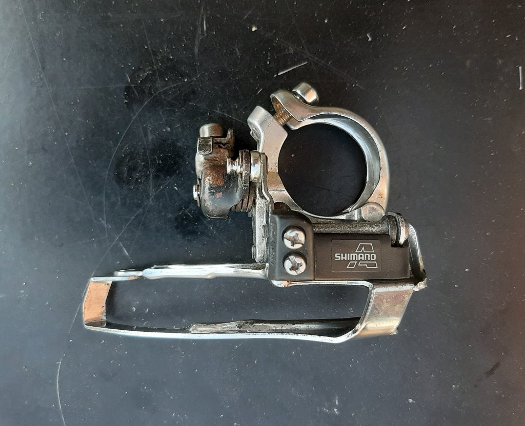 Shimano Alivio FD-MC14 Voorderailleur 3 Speed ø 31,8 mm, Ophalen, Zo goed als nieuw, Derailleur of Ketting, Aluminium