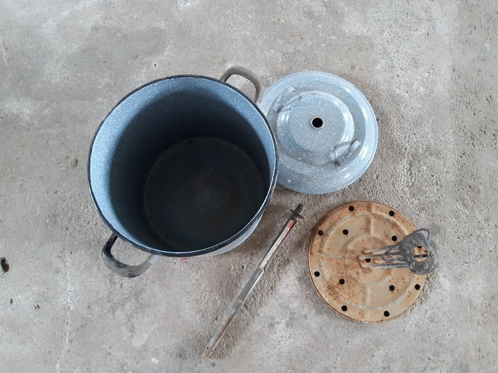 40 stuks weckpot inmaakpot inclusief ketel 33 l, Voorraadpot, Ophalen, Gebruikt, Glas