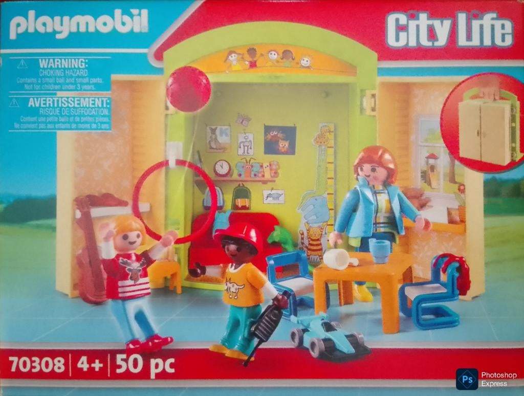 City Life Speelbox Kinderdagverblijf 70308, Kinderen en Baby's, Speelgoed | Playmobil, Ophalen of Verzenden, Zo goed als nieuw