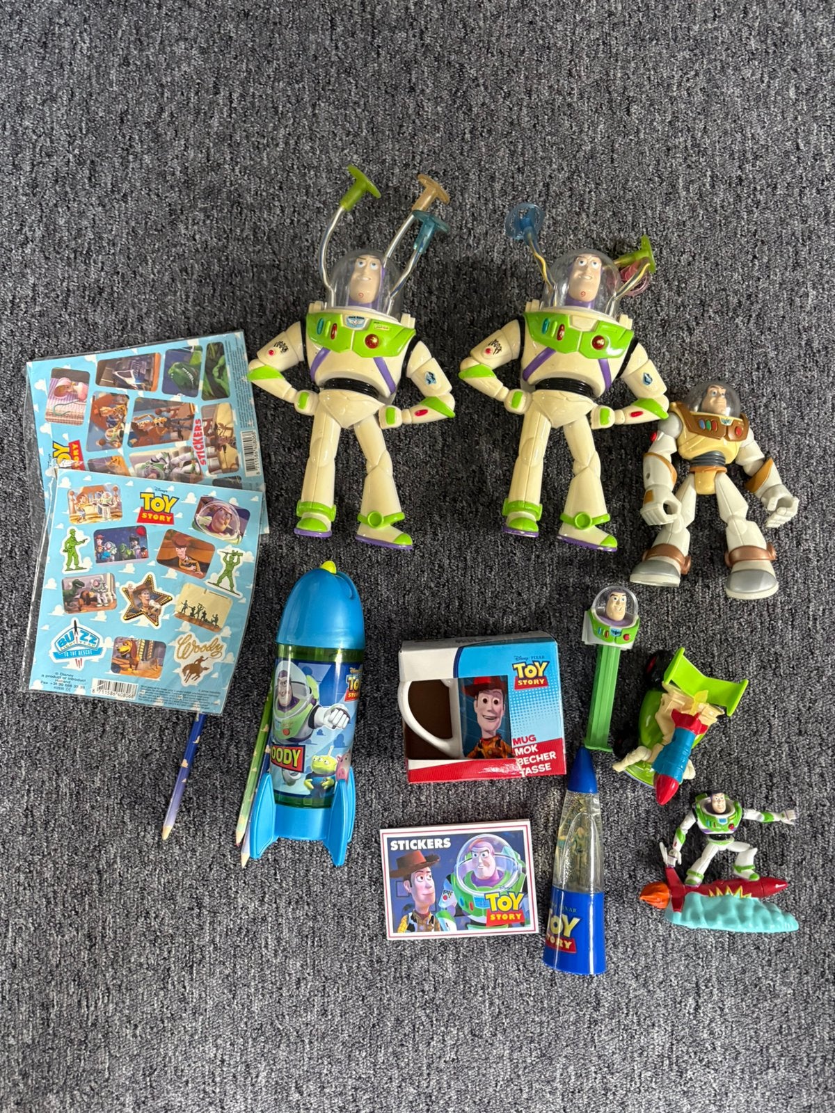 Toy Story, Buzz Lightyear, Kinderen en Baby's, Speelgoed | Actiefiguren, Ophalen, Gebruikt