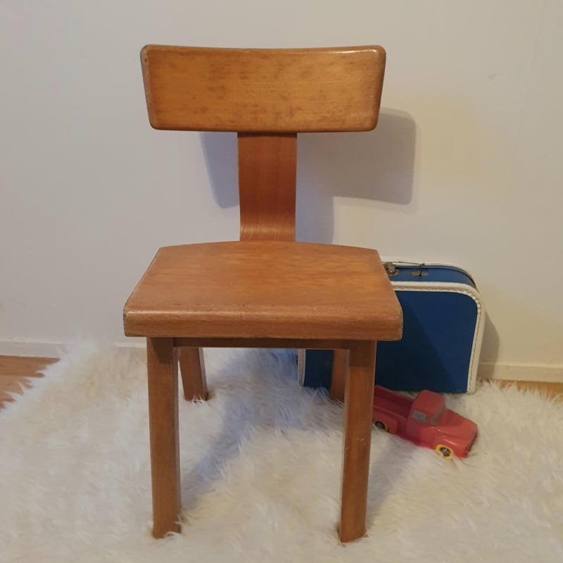 Vintage Schilte schoolstoeltje, Kinderen en Baby's, Kinderkamer | Tafels en Stoelen, Ophalen, ., Nieuw, Stoel(en)