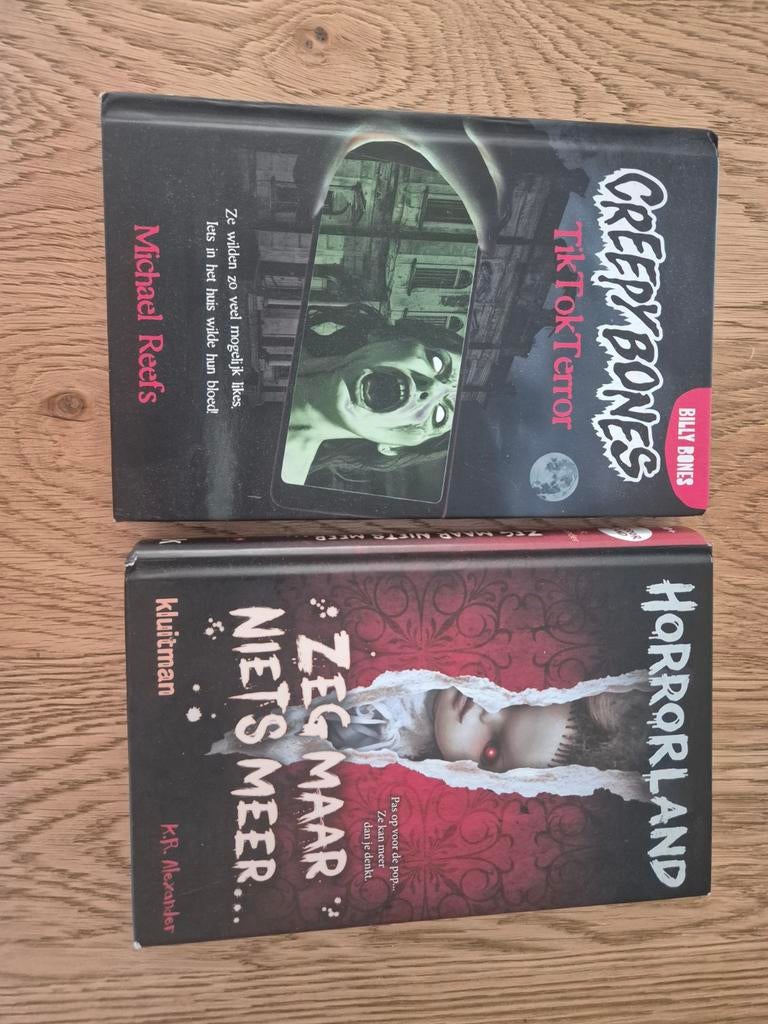 Horrorland & Creepy Bones: TikTok- 2 spannende boeke, Ophalen of Verzenden, Gelezen, K.R. Alexander, Michael Reefs, Billy Bones