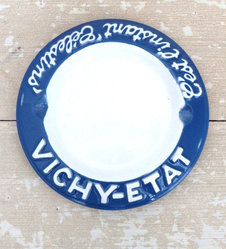Vintage reclame asbak ” Vichy-Etat”, Ophalen of Verzenden