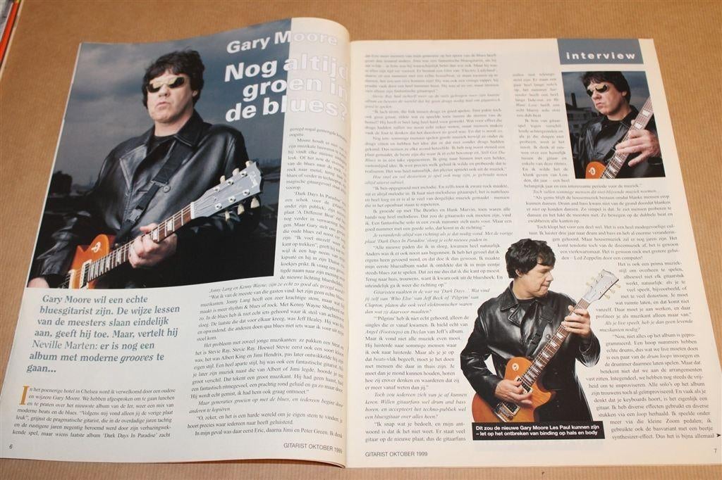 Magazine Gitarist [Okt 1999] — Gary Moore, Ben Harper & meer, Ophalen of Verzenden, Gelezen, Artiest
