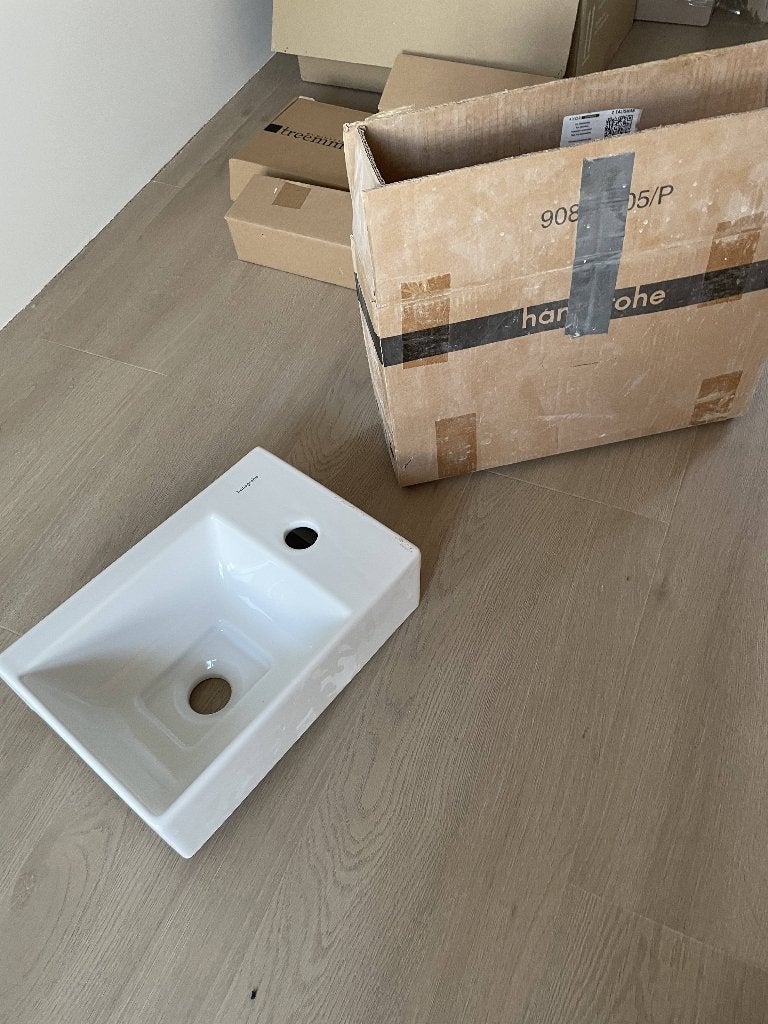 Hansgrohe Xevolos E fontein 36x25 toilet — NIEUW in doos, Ophalen, Nieuw, Toilet