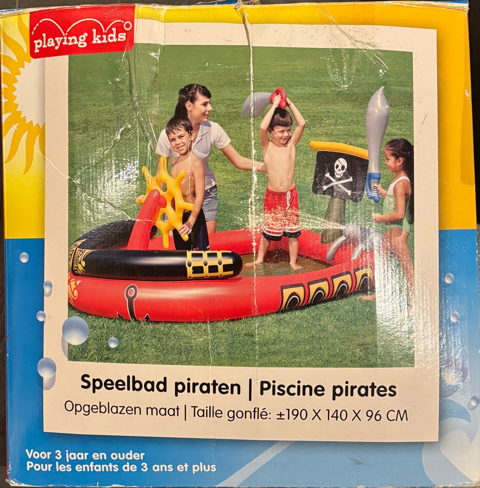 Opblaasbaar Piraten zwembad, Ophalen, Nieuw, Jongen of Meisje