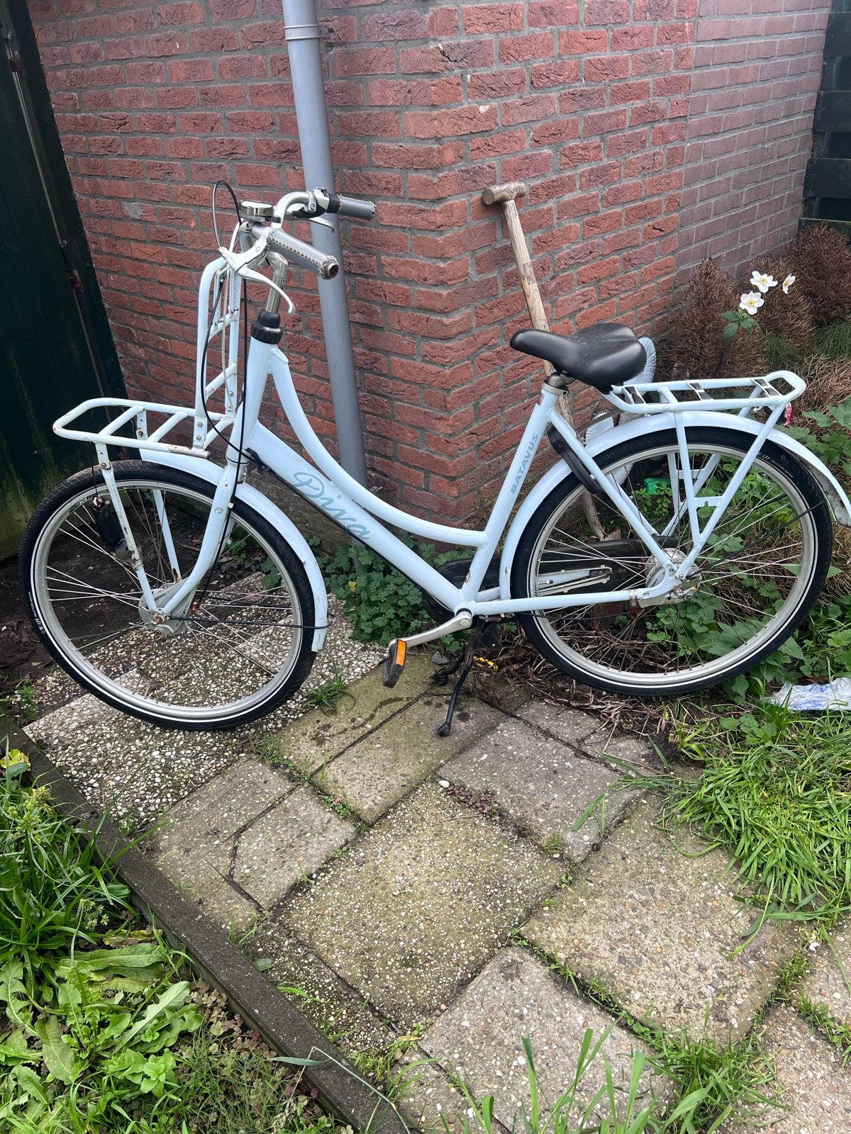 Batavus Diva Damesfiets - Lichtblauw met Voordrager, Fietsen en Brommers, Ophalen, Terugtraprem, Batavus, 50 tot 53 cm